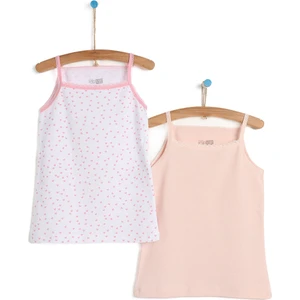 Basic Kız Bebek 2li Ribanalı Atlet Kız Bebek