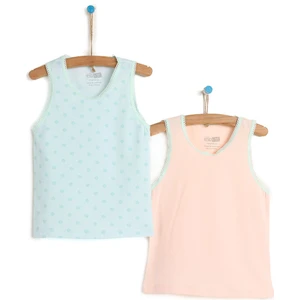 Basic Kız Bebek 2li Elastanlı Atlet Kız Bebek