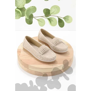 Bej  Kadın Loafer Ayakkabı K01348065409