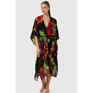 5808 Siyah Plaj Elbisesi