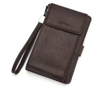2023 Yeni Erkek Cüzdan Çok Fonksiyonlu Fermuarlı Uzun El Çantası (Yurt Dışından)