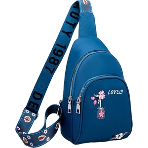 Çok Yönlü Moda Işlemeli Bayan Göğüs Çantası Messenger Çanta Bel Çantası (Yurt Dışından)