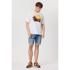 Lee Cooper Elyo 4 Erkek Jean Şort Denım