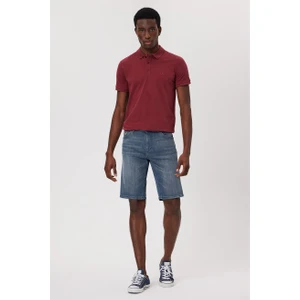 Lee Cooper Elyo 1 Erkek Jean Şort Denım