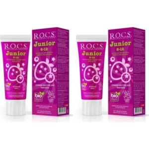 Kids Junior 6-12 Yaş Diş Macunu Florürsüz (Yutulabilir) - Orman Meyveli 60ml (2adet)