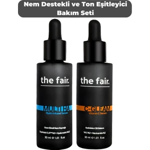 The Fair the fair.Yoğun Nem Destekli ve Ton Eşitleyici Vegan Cilt Bakım Seti