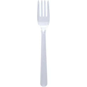 Ambalaj Pazarı Lüks Plastik Çatal Şeffaf - 50 Adet