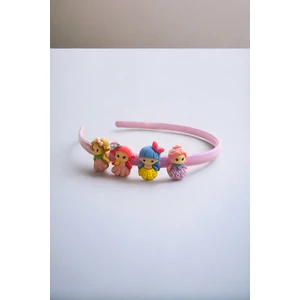 Kız Çocuk 4 Adet Bebek Figürlü Taraklı Taç