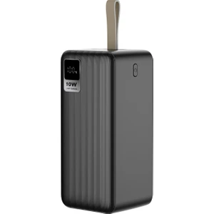G501 50000MAH 2*usb+Type-C+Micro Siyah LCD Taşınabilir Pil Şarj Cihazı Powerbank