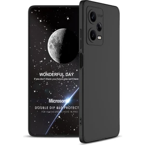 Xiaomi Redmi Note 12 Pro Kılıf Double Dip 360 Protective Siyah