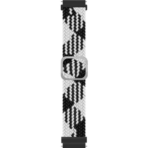 Garmin Forerunner 255 Kordon Braided Loop Band Siyah Beyaz