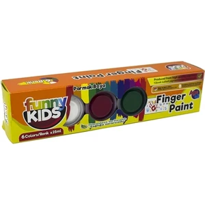 Funny Kids Parmak Boya Seti 6 Renk x 25ML