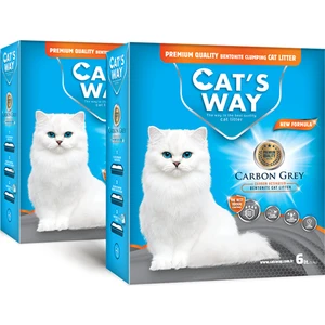 Cat's Way Activated Carbon Grey Kedi Kumu (6L. x 2 Adet)
