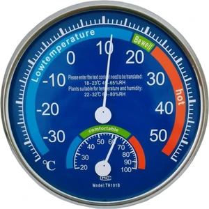 Kapalı Bahçe Ofisi Ev Termometresi Higrometre Ekipman Mavi (Yurt Dışından)