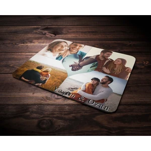 Hediye Zengini Kişiye Özel Beş Fotoğraf & Isim Temalı Mouse Pad