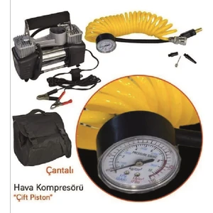 Hava Kompresörü Metal 12V Jumbo Çift Pistonlu BR2491307