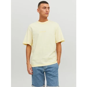 Jack & Jones Jorfaded Erkek Bisiklet Yaka Tişört Sarı 12234809 Xxl - Sarı
