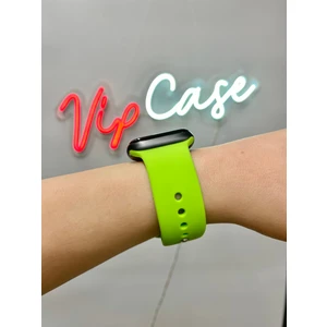 Vip Case 42mm-44mm-45mm 1 2 3 4 5 6 7 8 9 10 ve SE Serileri ile Uyumlu Apple Watch Silikon Kordon