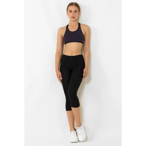 Kadın Siyah Modal Kapri Tayt