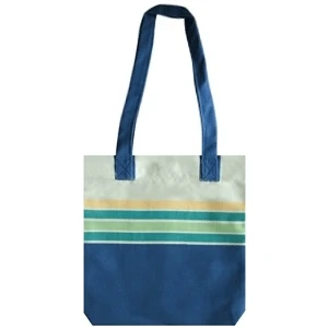 Bez Çanta-  Tam Dijital Baskılı Çizgili Desenli 