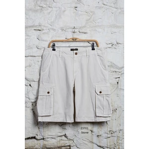 Men Cargo Short Erkek Bej Şort 23701-22