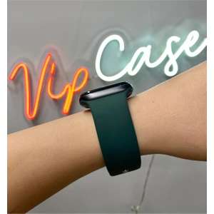 Vip Case 42mm-44mm-45mm 1 2 3 4 5 6 7 8 9 10 ve SE Serileri ile Uyumlu Apple Watch Silikon Kordon