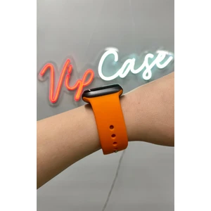 Vip Case 42mm-44mm-45mm 1 2 3 4 5 6 7 8 9 10 ve SE Serileri ile Uyumlu Apple Watch Silikon Kordon