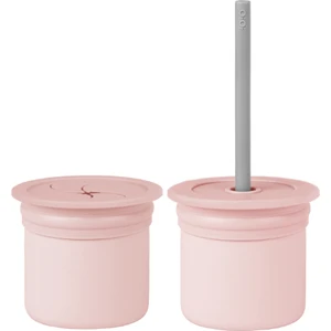 Oioi Ham Hüp Silikon Pipetli Bardak 6+ Ay Pinky Pink - Powder Grey