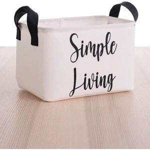 Prendi Home Beyaz Simple Living Dikdörtgen Sepet 15X25X18