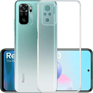 Redmi Note 10S Kılıf Şeffaf Silikon Kamera 3D