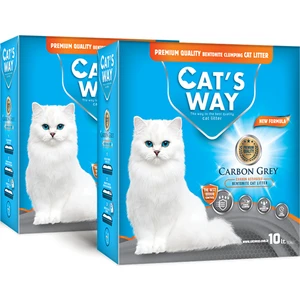 Cat's Way Activated Carbon Grey Kedi Kumu (10L. x 2Adet)