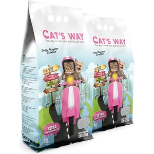 Cat's Way Bebek Pudrası Kokulu Kedi Kumu (10L. x 2Adet)