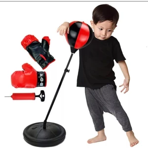 Çocuk Boks Standı Refleks Topu Boks Seti 70-105 cm