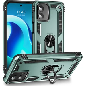 Motorola Moto G 5g 2023 Için Halka Tutuculu Çift Katmanlı Telefon Kılıfı - Yeşil (Yurt Dışından)