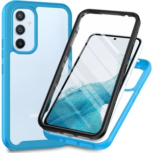 Samsung Galaxy A34 5g Için Dahili Ekran Koruyucu Tam Gövde Koruma Telefon Kılıfı - Mavi (Yurt Dışından)