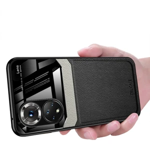Huawei Nova 9 Için Litchi Tpu Bumper Cam Lens Korumalı Telefon Kılıfı (Yurt Dışından)