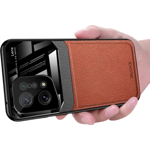 Oppo Find X5 Için Litchi Tpu Bumper Cam Lens Korumalı Telefon Kılıfı (Yurt Dışından)