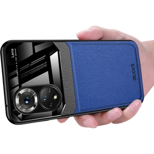Huawei Nova 9 Için Litchi Tpu Bumper Cam Lens Korumalı Telefon Kılıfı (Yurt Dışından)