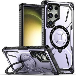 Samsung Galaxy S23 Ultra Için Çift Katmanlı Manyetik Stand Telefon Kılıfı, Magsafe Şarjı ile Uyumlu (Yurt Dışından)