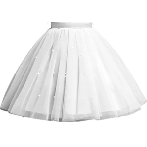 Kız Çocuk Inci Detaylı Kabarık Tütü Etek Doğum Günü Mezuniyet Parti Etek