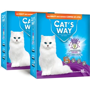 Cat's Way Lavanta Kokulu Kedi Kumu (10L. x 2Adet)