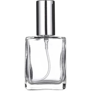 1 Adet Cam Sprey Kolonya Parfüm 100 ml Gümüş Valfli Boş Şişe