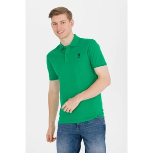 U.S. Polo Assn. Erkek Yeşil Basic T-Shirt 50264891-VR054