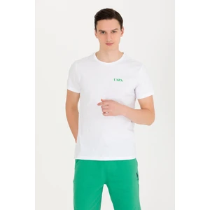 U.S. Polo Assn. Erkek Beyaz T-Shirt 50264978-VR013