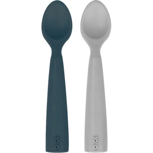 Oioi Nam Nam Kaşık 2li 6+ Ay Deep Blue - Powder Grey