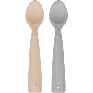 Oioi Nam Nam Kaşık 2li 6+ Ay Bubble Beige - Powder Grey