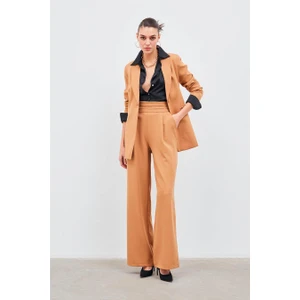 1061-5028 Camel Kadın Bol Paca Pantolon 36-42