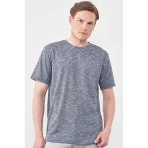 Çetinkaya Mentality 3446 Bisiklet Yaka Regular T-Shirt Indigo