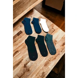 Erkek 6 Çift Kokulu Dikişsiz Kısa Bambu Çorap