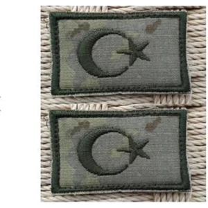 Kamuflaj Renk Ayyildiz Patch Arma Pec